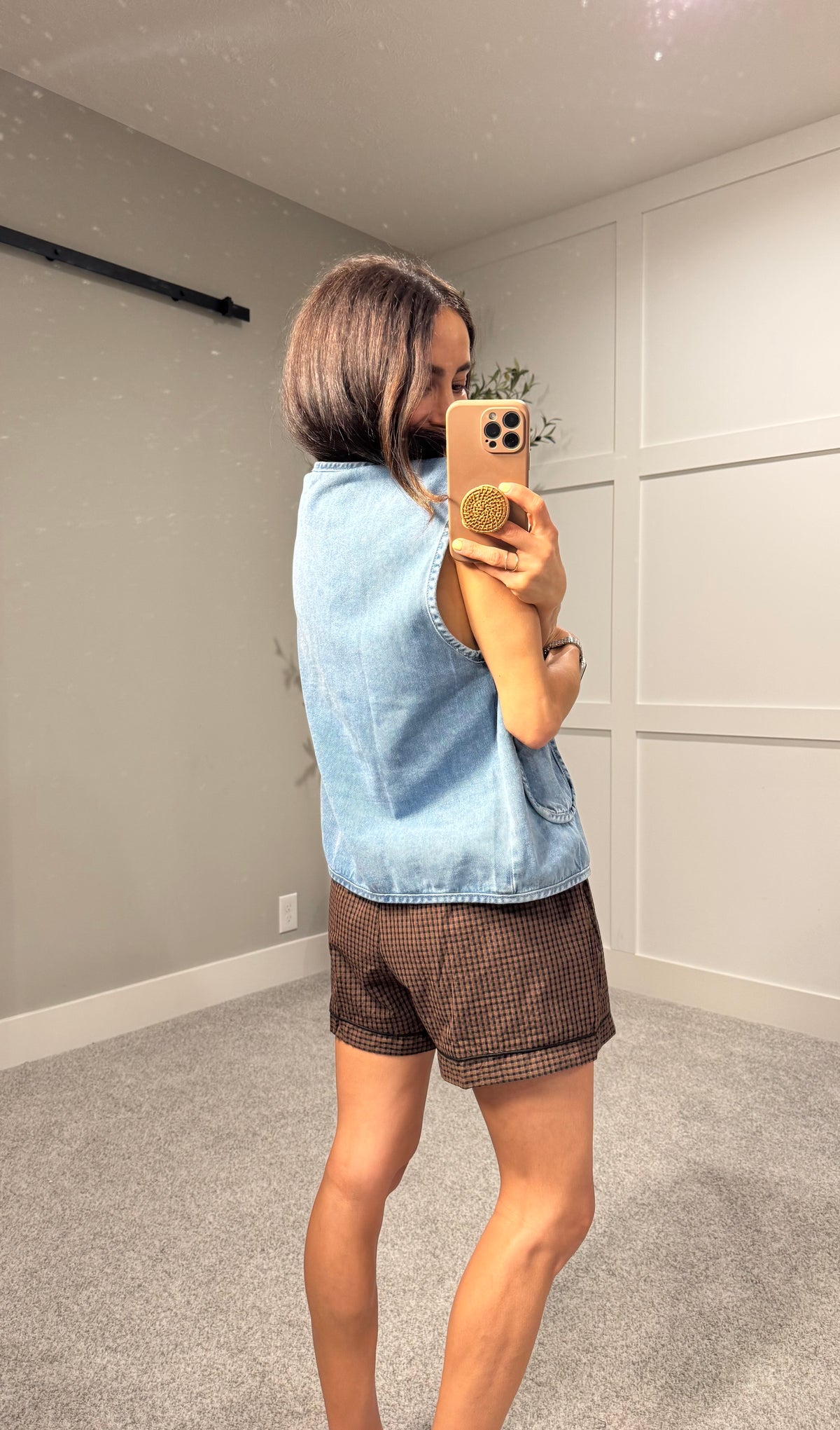 Jada Denim Vest Top