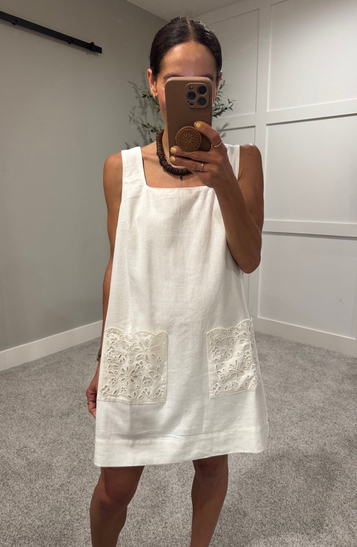 Lilly Linen Dress | Ivory