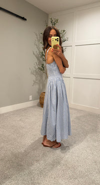 Vivian Checkered Dress | Blue