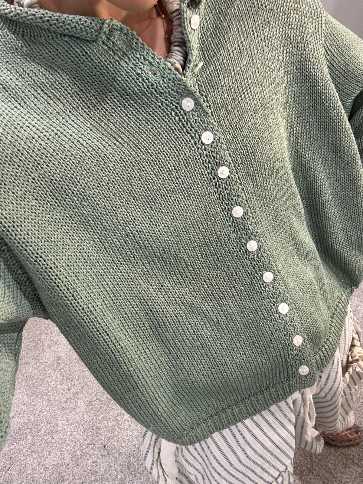 Aya Cardigan | Sage