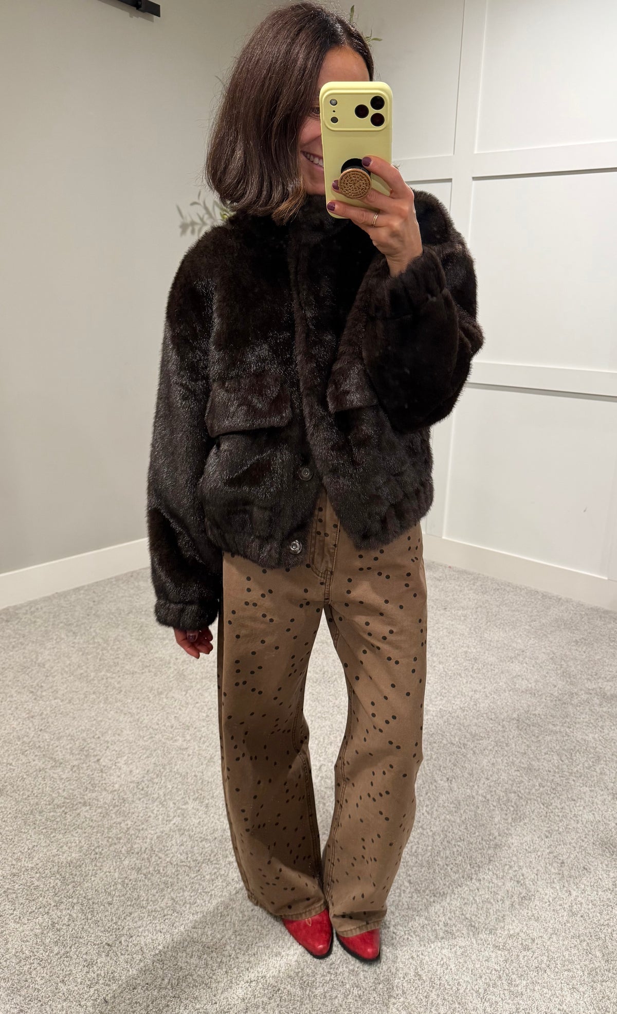 The Camille Faux Mink Jacket