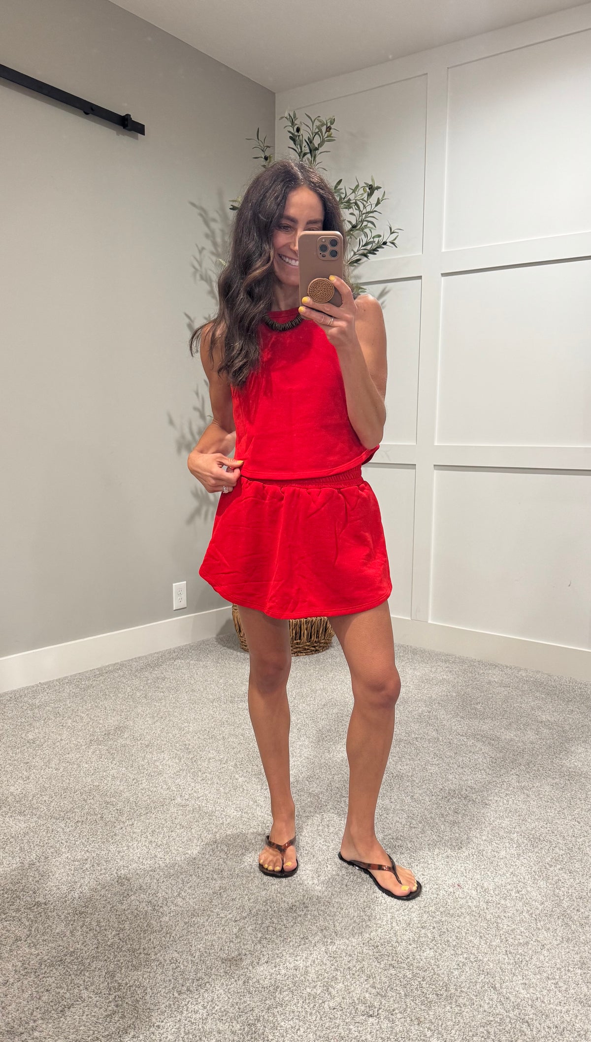 Kailee Skort Set | Red
