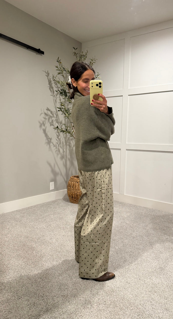 The Autumn Half-Zip Sweater | Olive