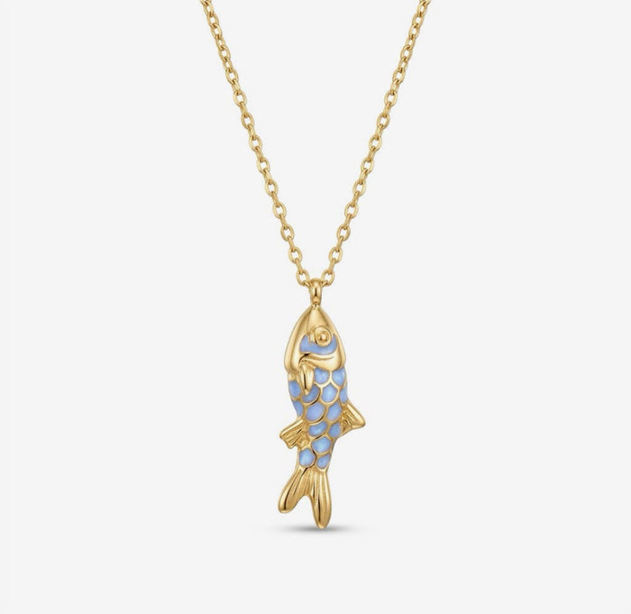 Lucky Fish Pendant Necklace