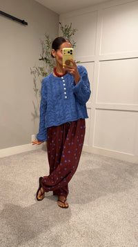 Carrie Cable Knit Sweater | Blue