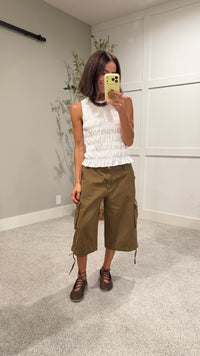 The Scout Olive Green/Brown Cargo Shorts