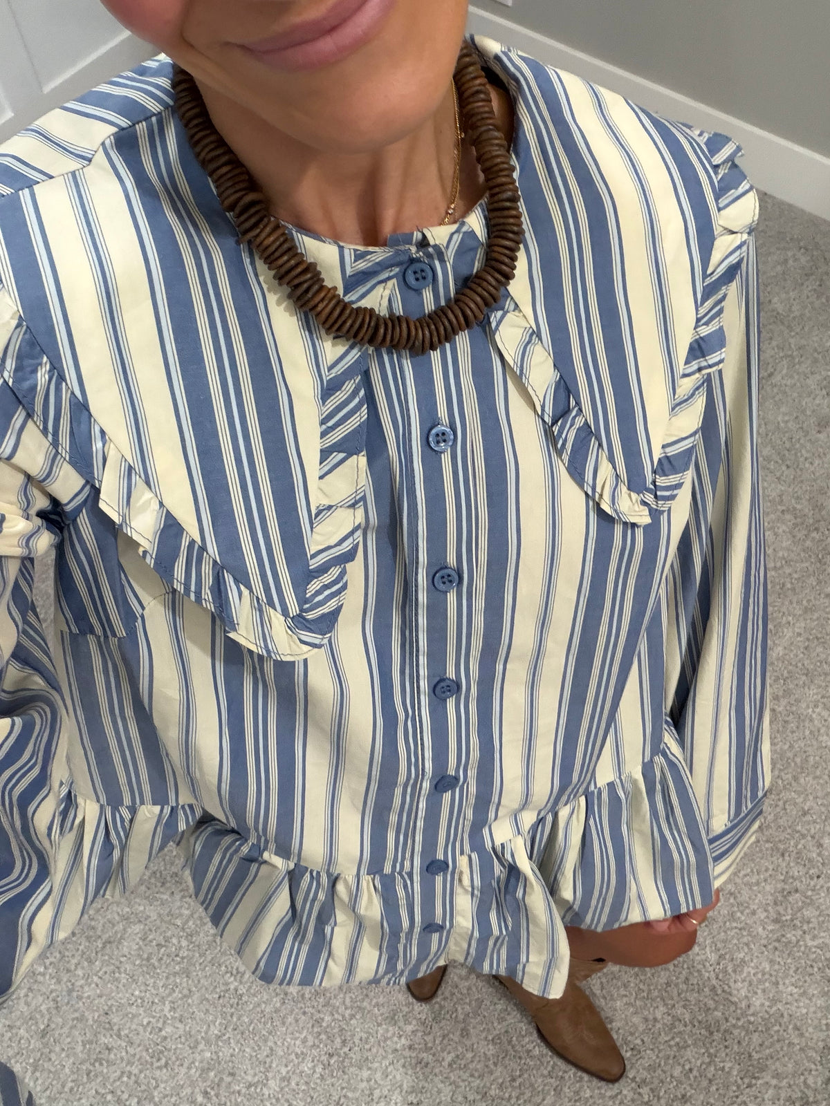 Piper Striped Set | Blue Stripe