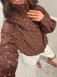 Lee Polka Dot Jacket | Brown