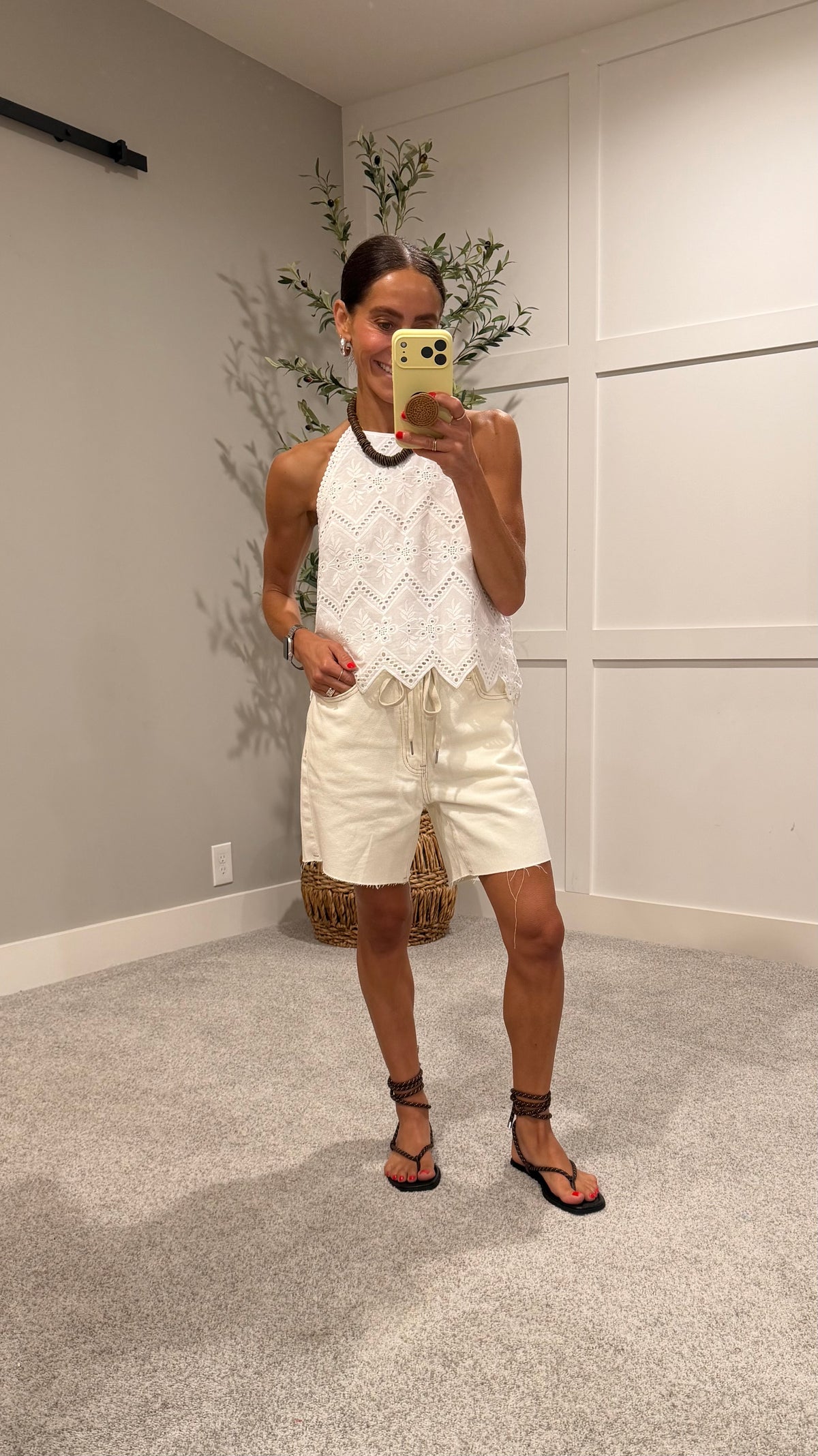 Taylor Drawstring Shorts | Cream