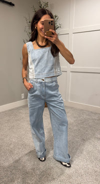 Willa Denim Top