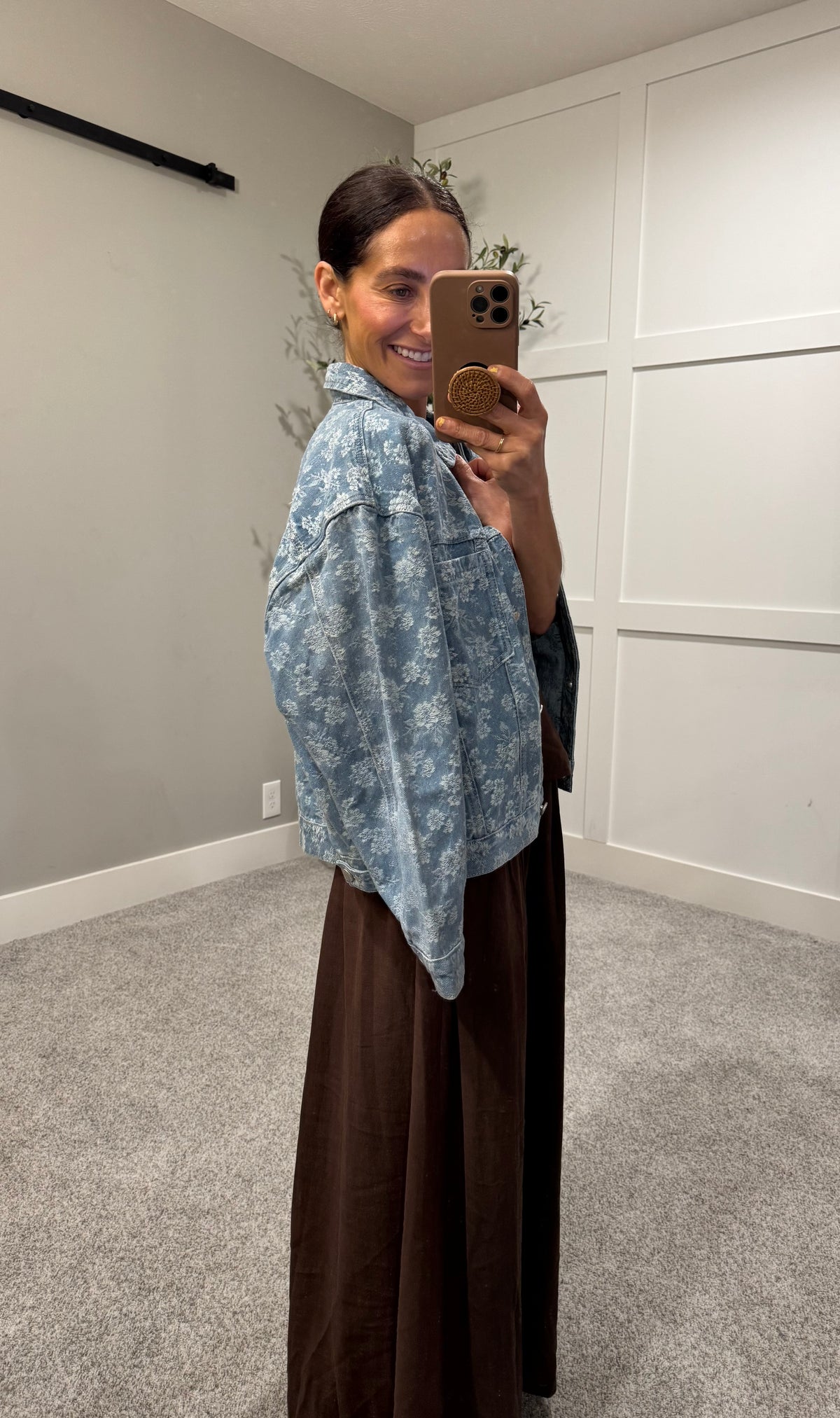 Penelope Floral Denim Jacket