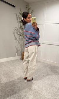 Vintage Barrel Denim |  Ecru