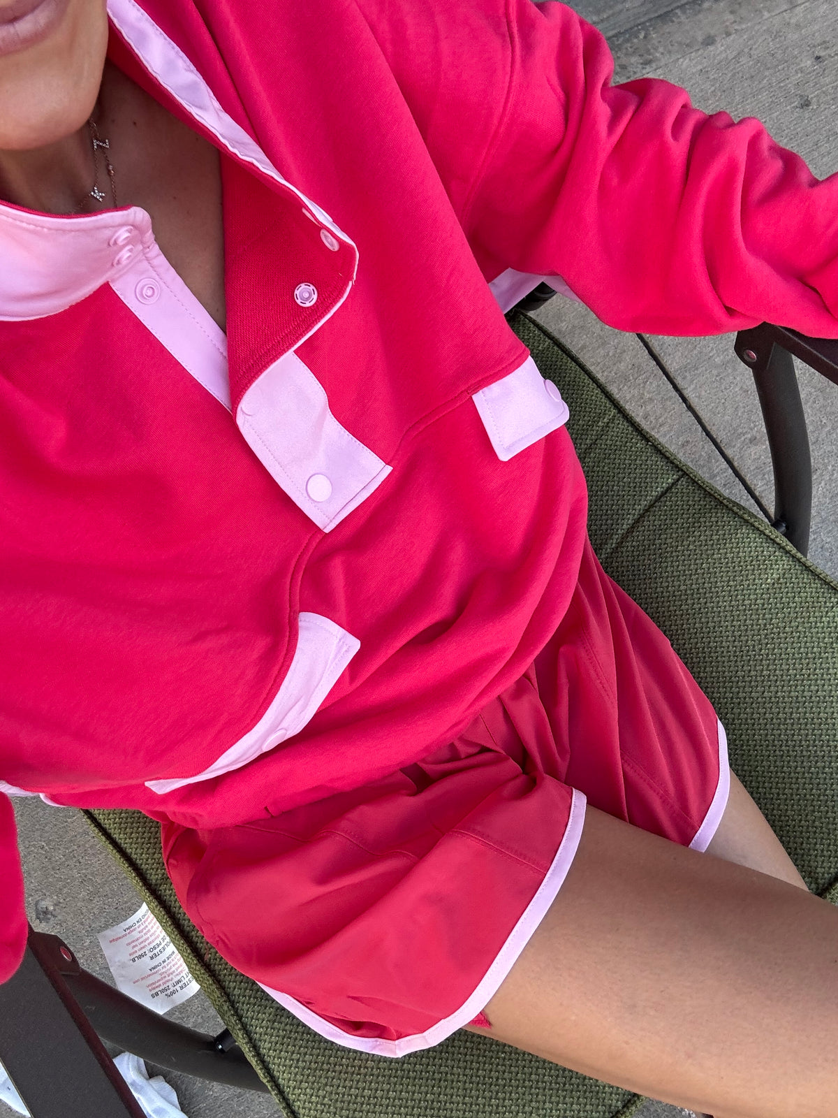 Ava Set | Candy Red/Baby Pink