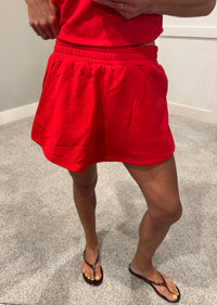 Kailee Skort Set | Red