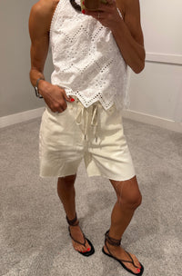Taylor Drawstring Shorts | Cream