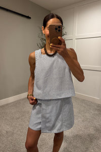 Summer Skort Set | Blue/White