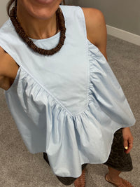 Gail Top | Light Blue