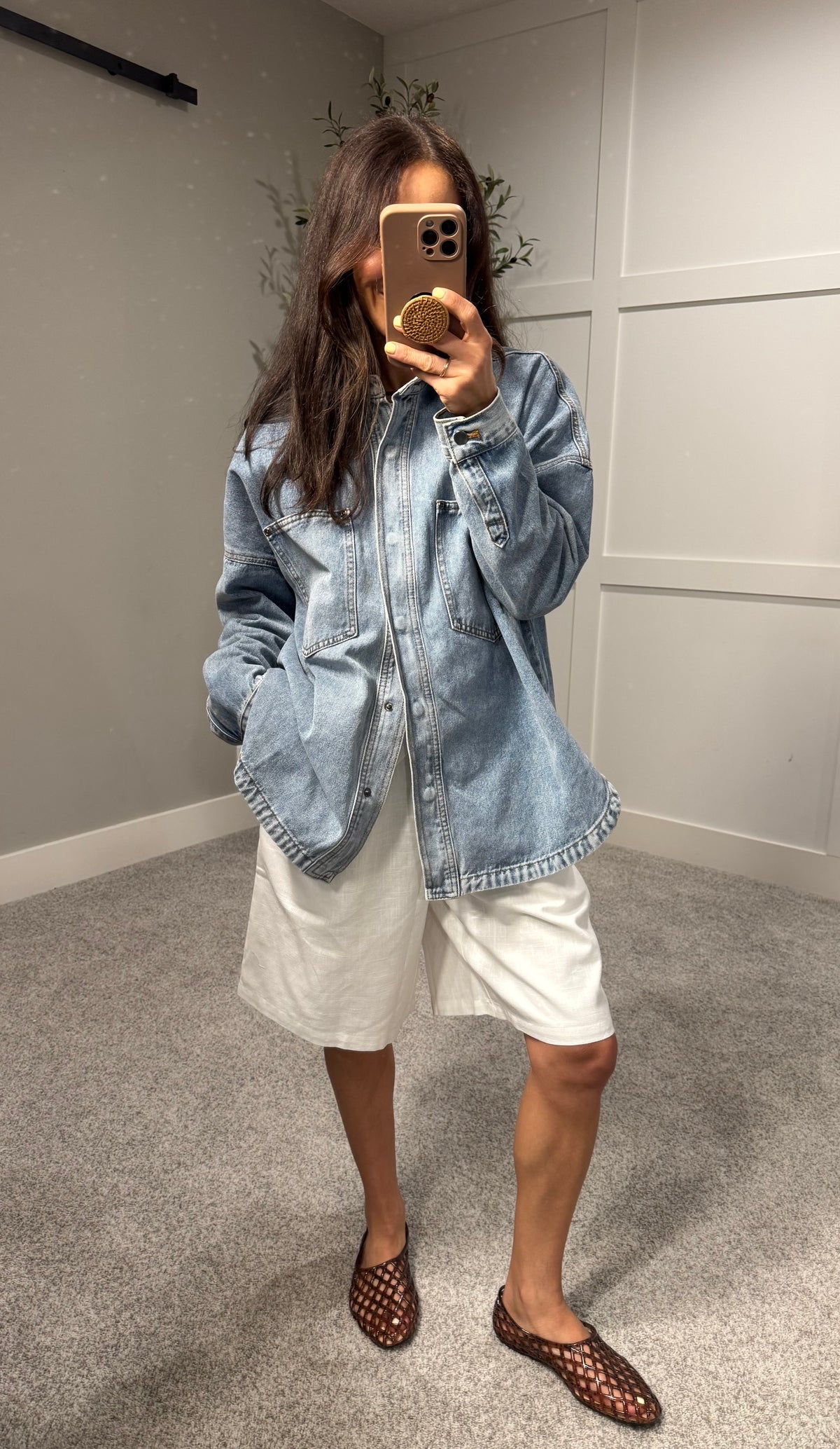 The Denim Shacket Shirt