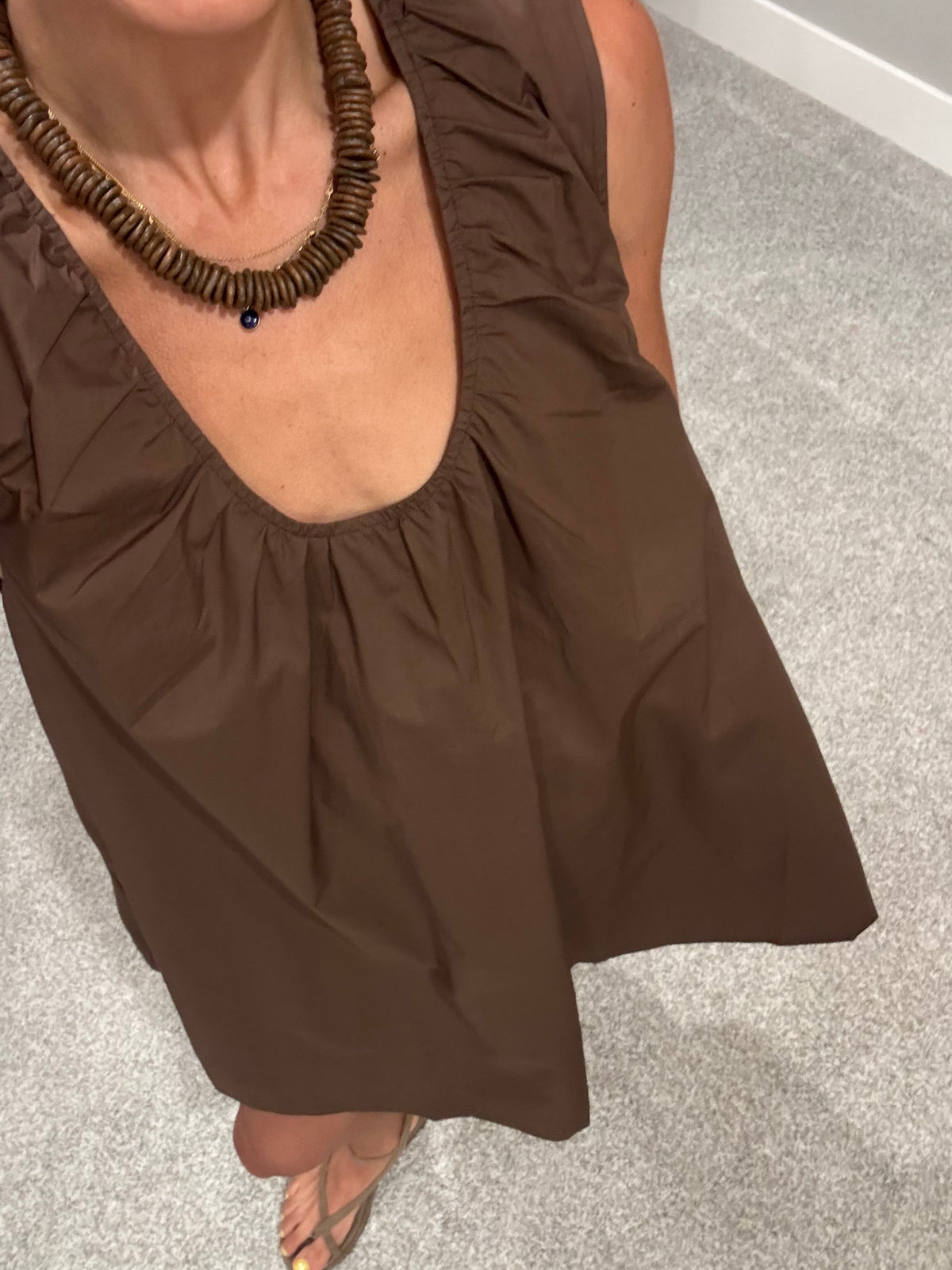 Talia Swing Dress | Brown