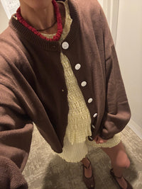 Juniper Cotton Cardigan | Brown
