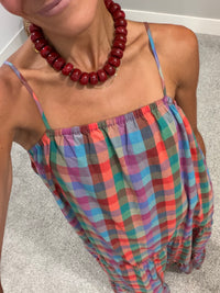 Pippa Multicolor Plaid Maxi