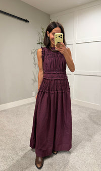 Neily Gingham Maxi | Red/Navy