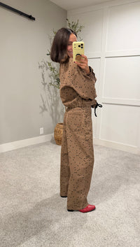 The Jo Jo Polka Dot Jacket | Cocoa/Black