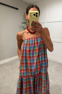 Pippa Multicolor Plaid Maxi