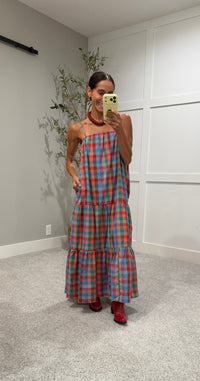 Pippa Multicolor Plaid Maxi