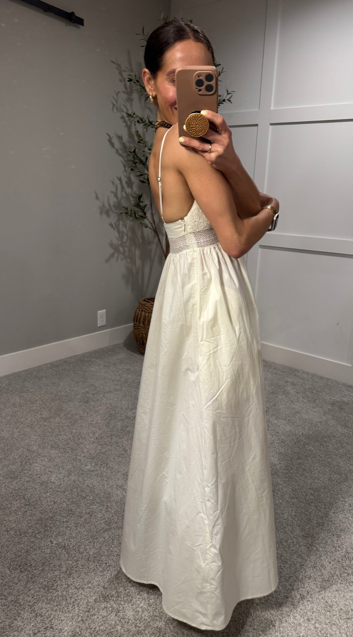 Poplin Dress | Ivory