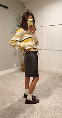 The Sloane Satin Bermudas | Espresso