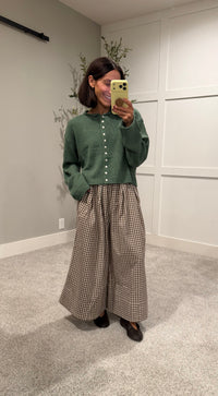 Raya Cardigan | Green Ivy