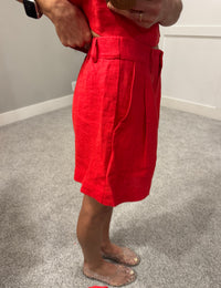 Lina Linen Set | Red