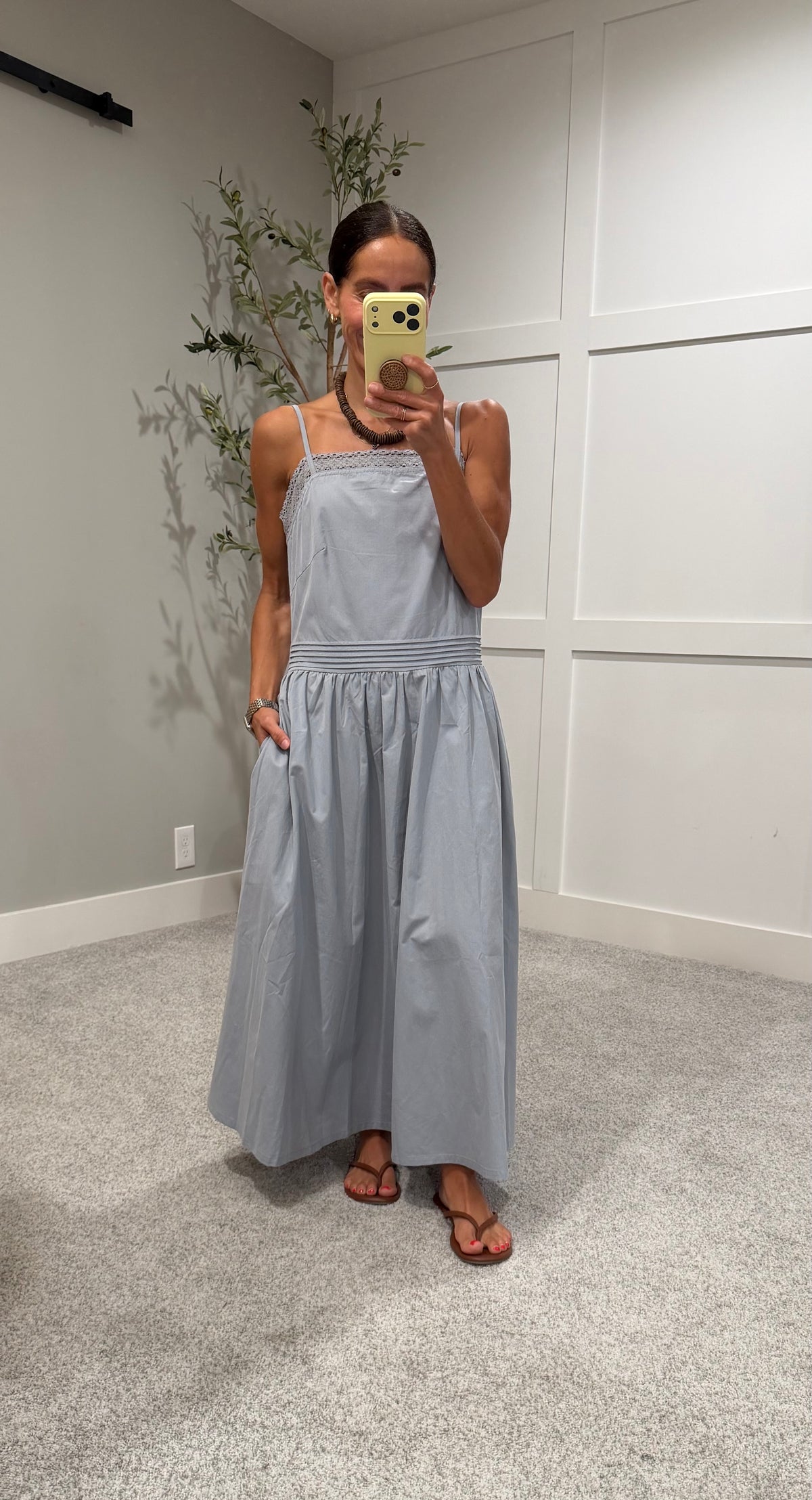 Cotton Daydream Lace Dress | Cloudy Blue