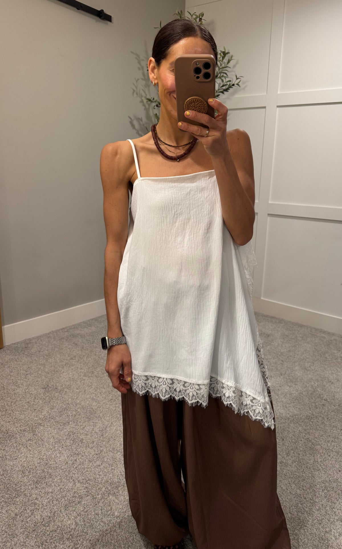 Asymmetric Lace Top