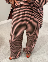Morgan Pants | Pink/Brown