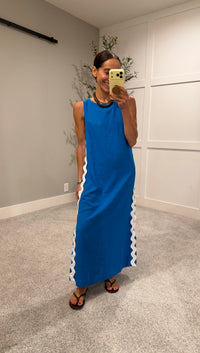 Caribbean Dress | French Blue
