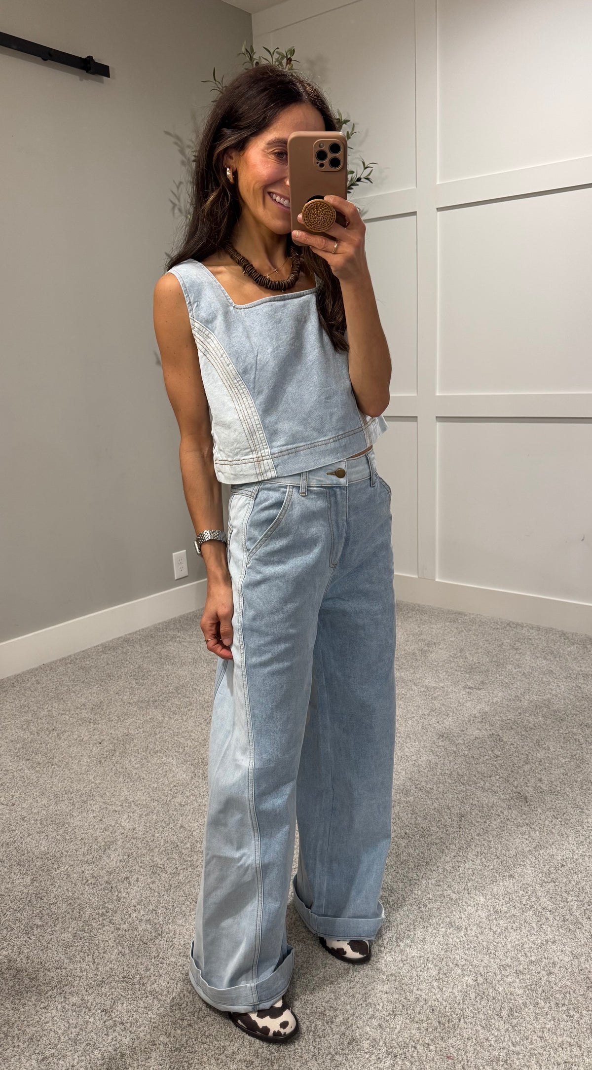 Willa Denim Top