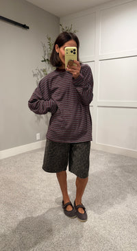 Lorenze Striped Set | Maroon Multi Stripe