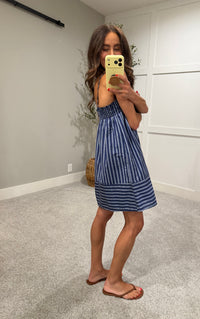 Penny Striped Dress | Blue