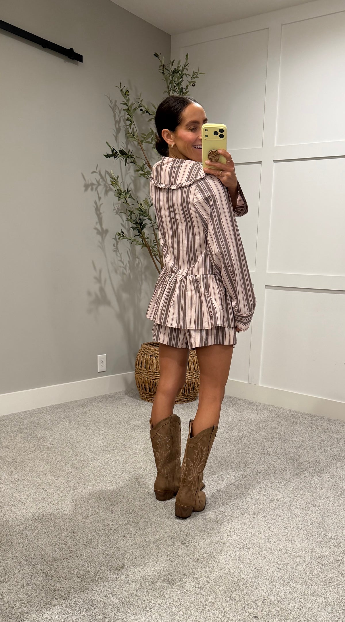 Piper Striped Set | Dusty Rose Stripe