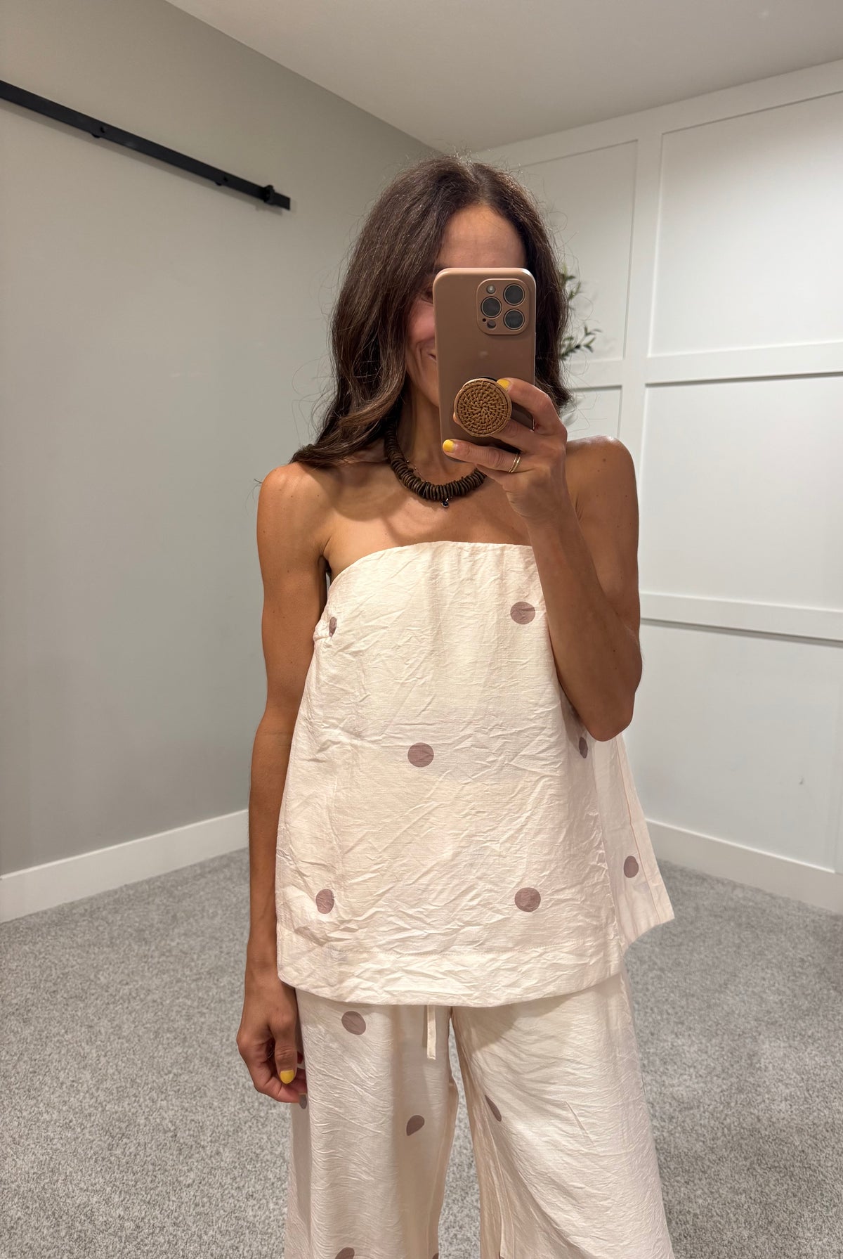 Sia Polka Dot Set | Ecru