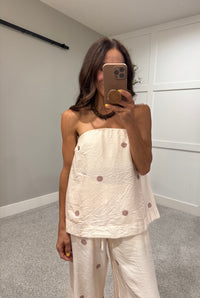 Sia Polka Dot Set | Ecru