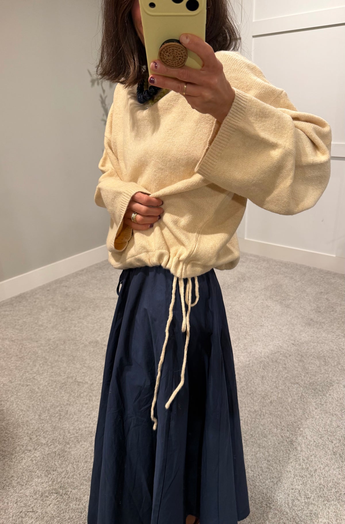 Drew Drawstring Waist Sweater | Butter