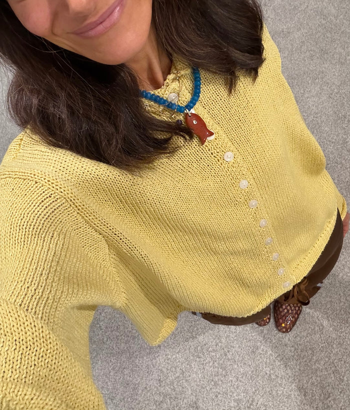 Aya Cardigan | Yellow
