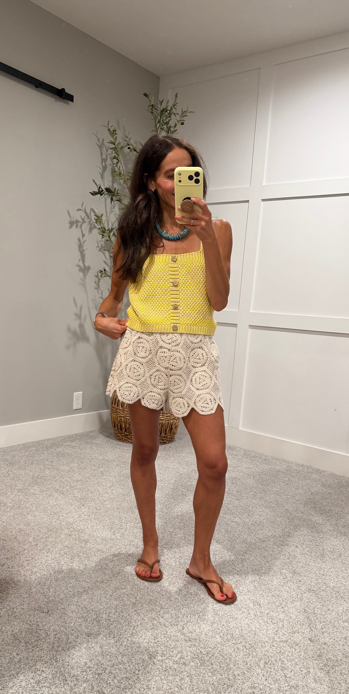 St Tropez Crochet Knitted Shorts