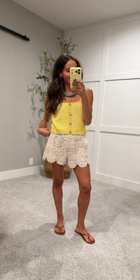 St Tropez Crochet Knitted Shorts