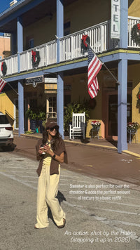 Stuart Knitted Top | Chocolate Brown