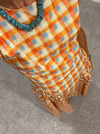 Pumpkin Spice Plaid Dress