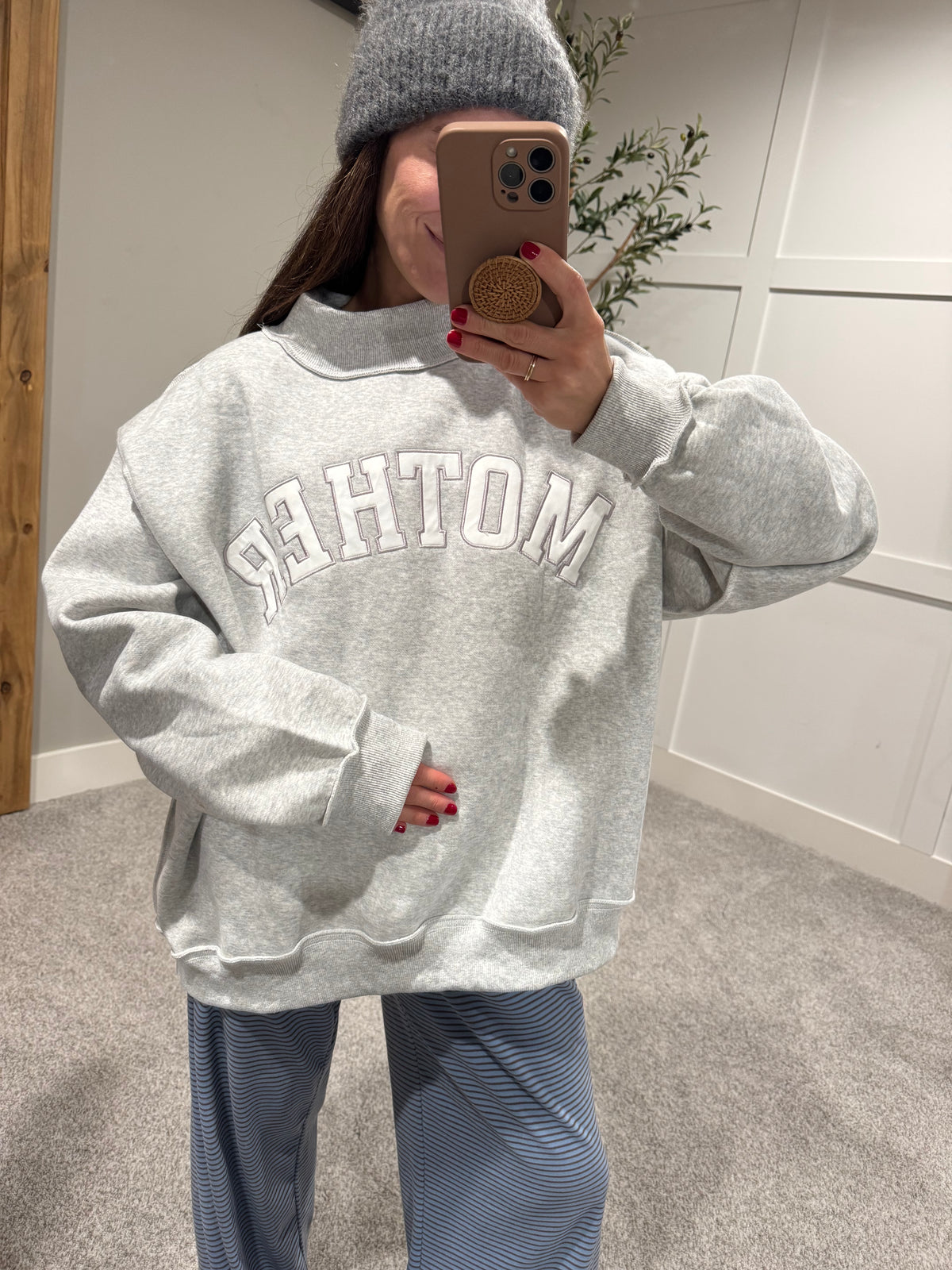MOTHER Embroidered Sweatshirt